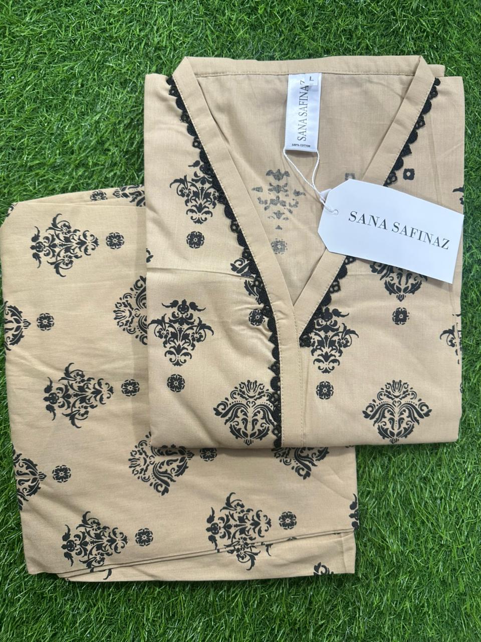 SANASAFINAZ Stitched CORDSET 2PCs Cotton – Ready to Wear