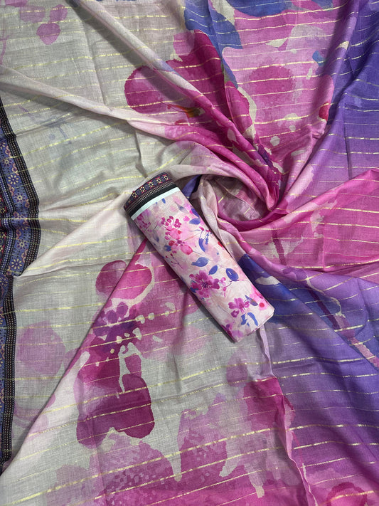 Pure Lawn D-46 (S+D) 2PCs Unstitched Collection