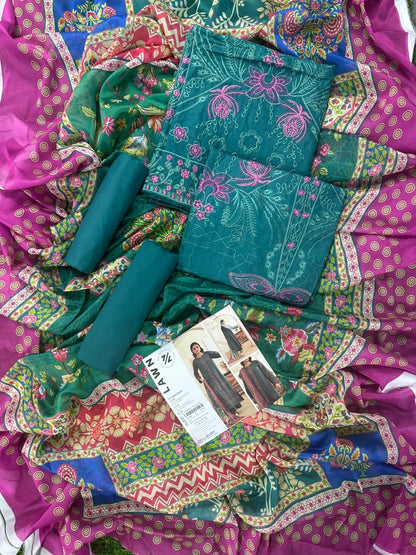 Zellbury Embroidery D.C:- WUS26E30714 Lawn 3Pcs Collection