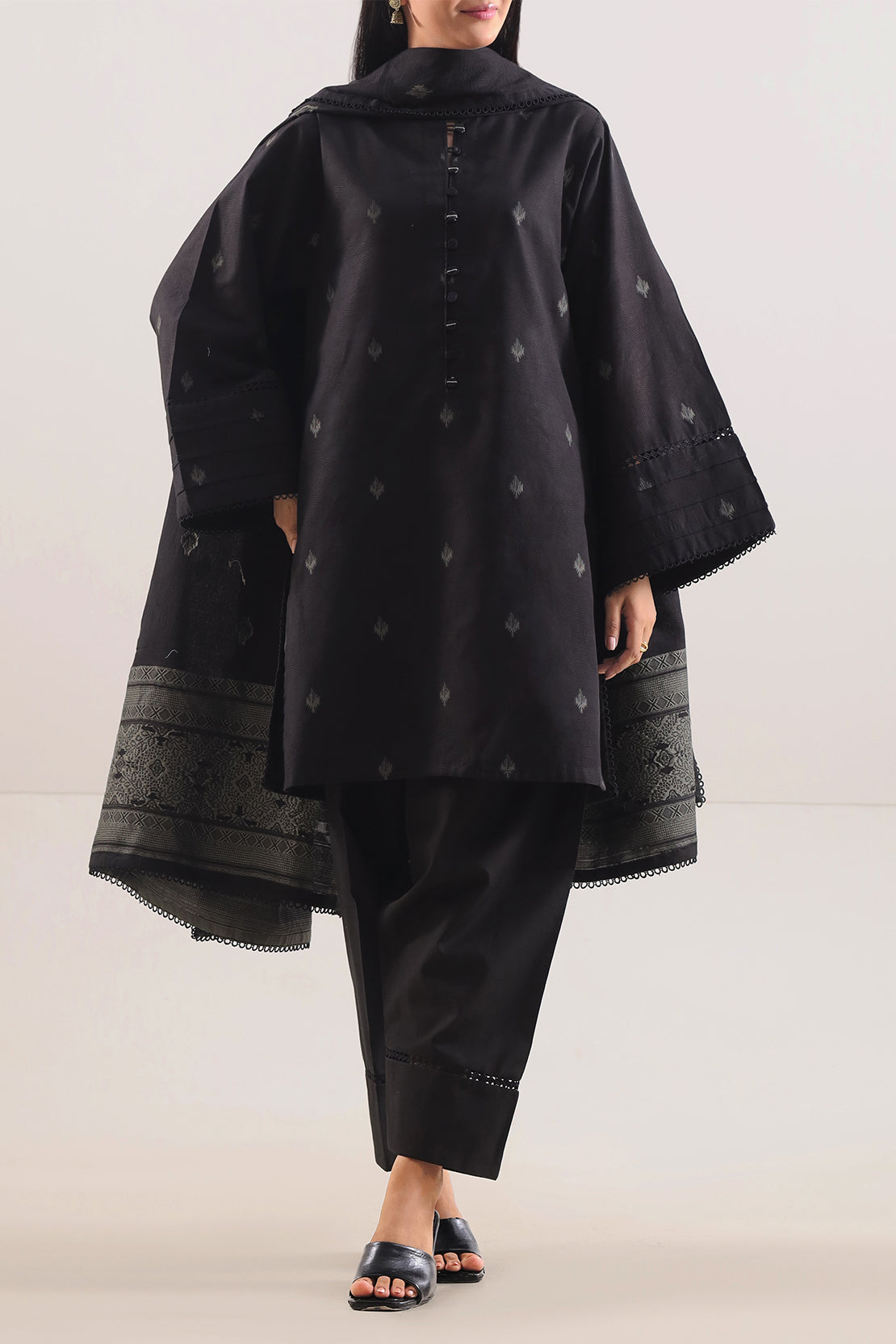 Saya Unstitched Jacquard 100% Original Cotton 3 PCs Suit In WHOLESALE PRICE 💯✨