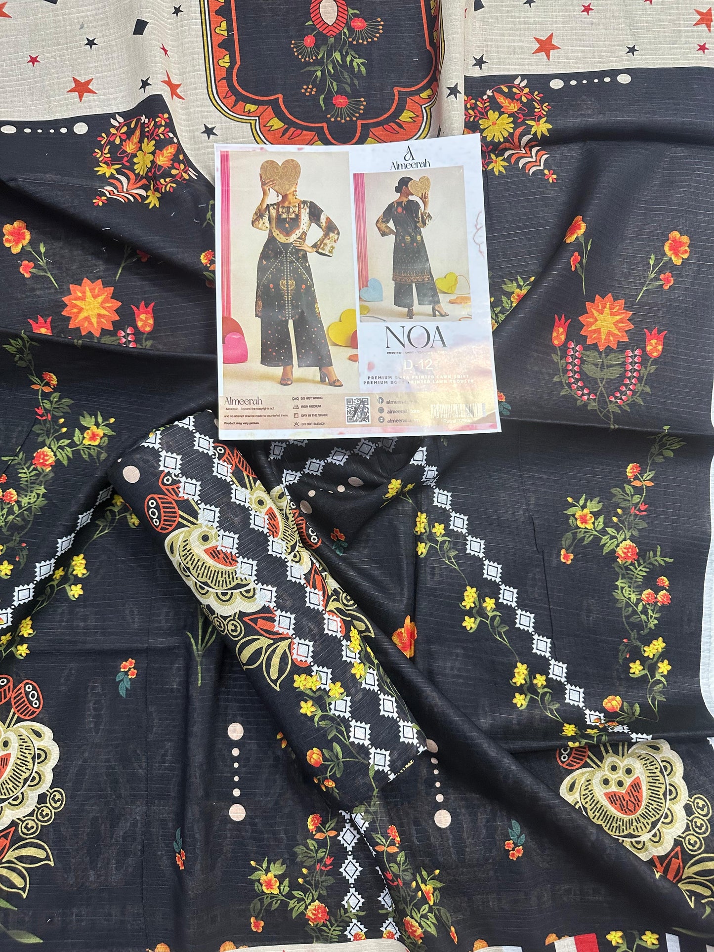 Almeerah - NOA 2 Pcs Unstitched collection Design No 12