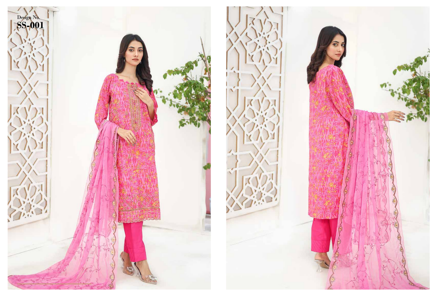 SANASARA EMBROIDED 3P By LEEDS