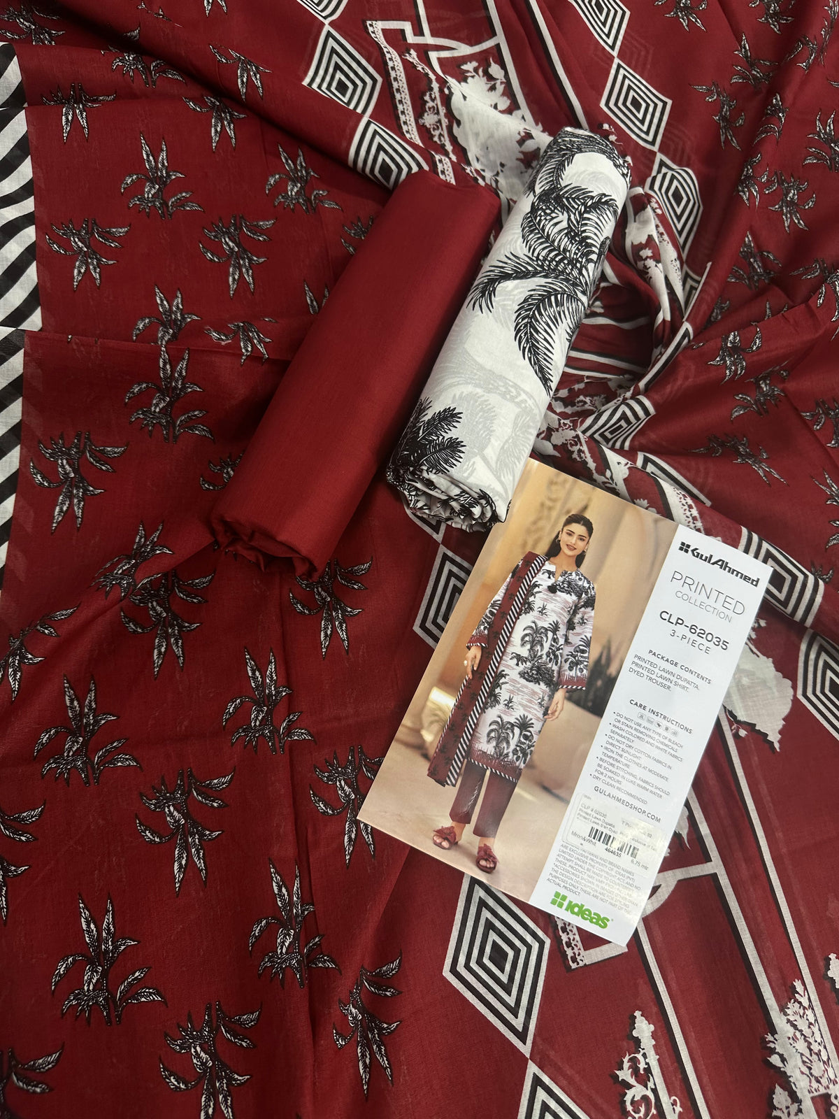 Gul Ahmed CLP-62035 Printed 3Pcs