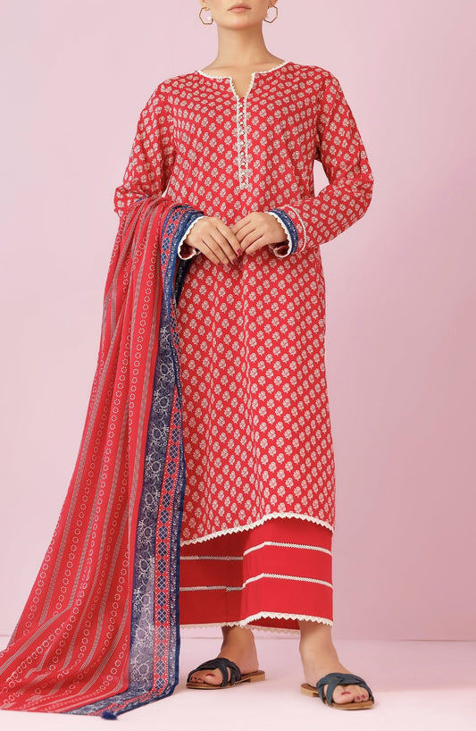 Orient Unstitched Lawn 3 Piece Collection D.C:- OTL-24-196