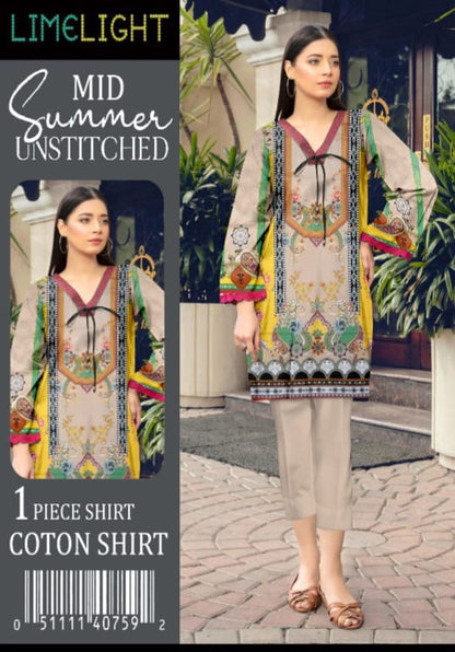 SHIRT PIECE KURTI LAWN COTTON