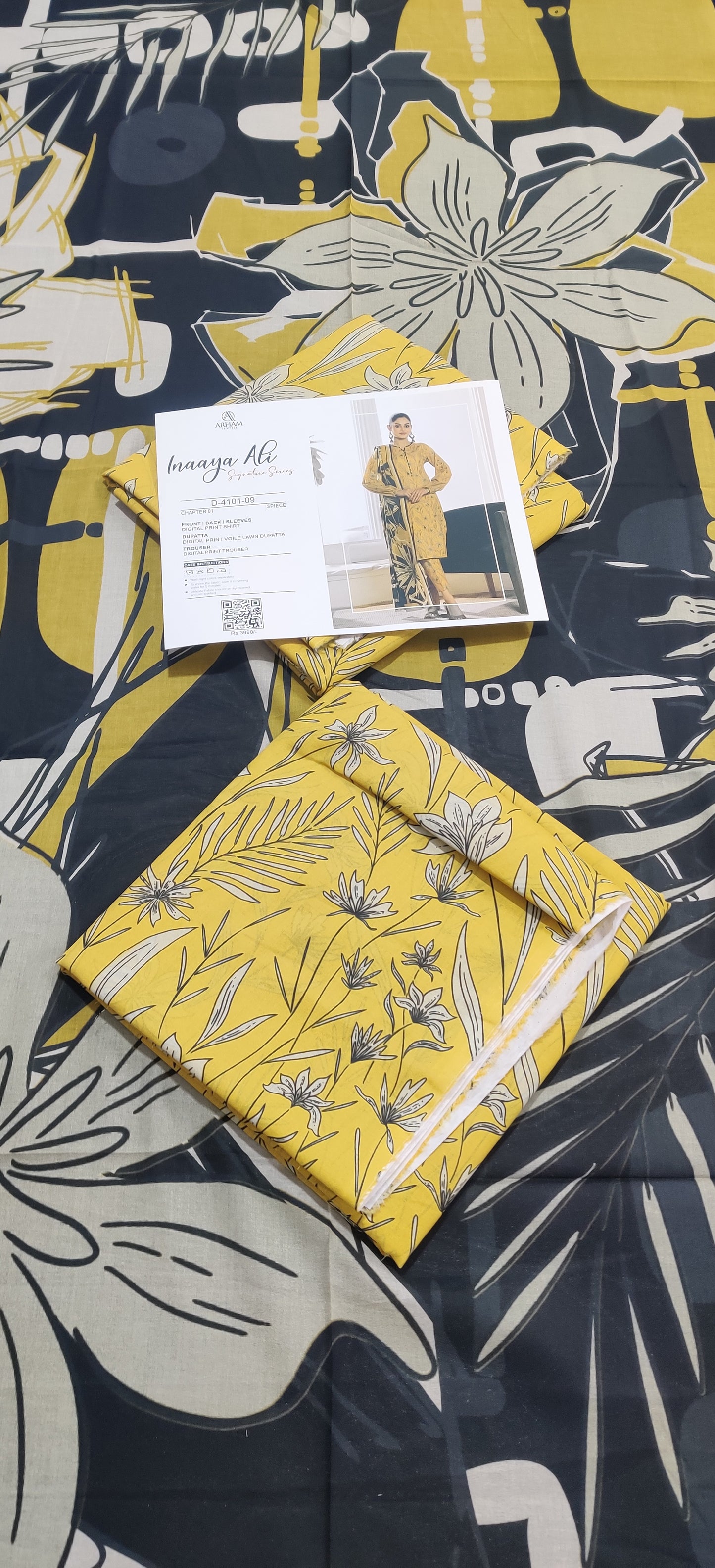 Inaaya Ali By ARHAM TEXTILE 3P