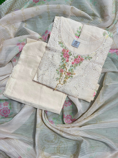 BQ EMBROIDERY STITCHED 3PCS RANDOMLY ANY COLOR/ ANY DESIGN