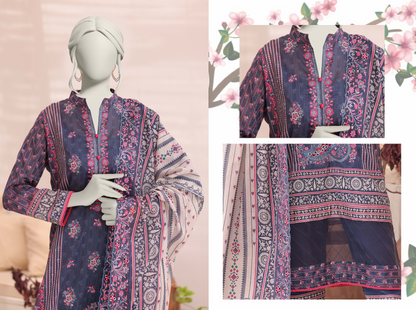 🧡🔥 ALMEERAH FLORENCE Embroidery Cutwork Dupatta 3 Pieces 🔥❤️