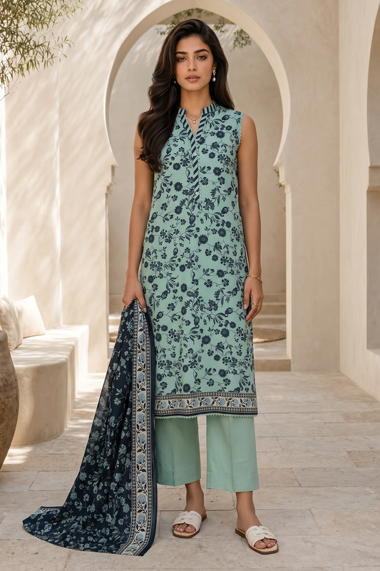 Zellbury (D.C:- WUS26X38048) Unstitched 3pcs Lawn Collection