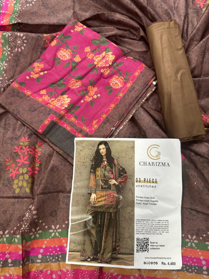 CHARIZMA LAWN COLLECTION 3 PIECE SUIT Design # 07