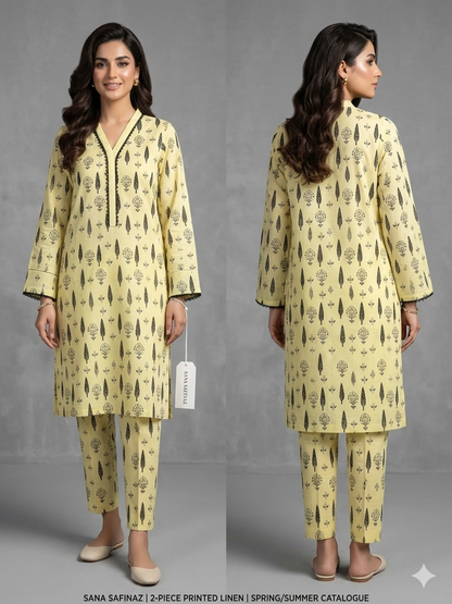 SANASAFINAZ Stitched CORDSET 2PCs Cotton – Ready to Wear