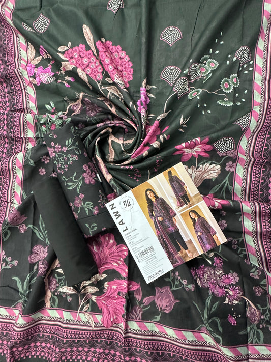Zellbury (D.C:- WUS26X30816) Unstitched 3pcs Lawn Collection