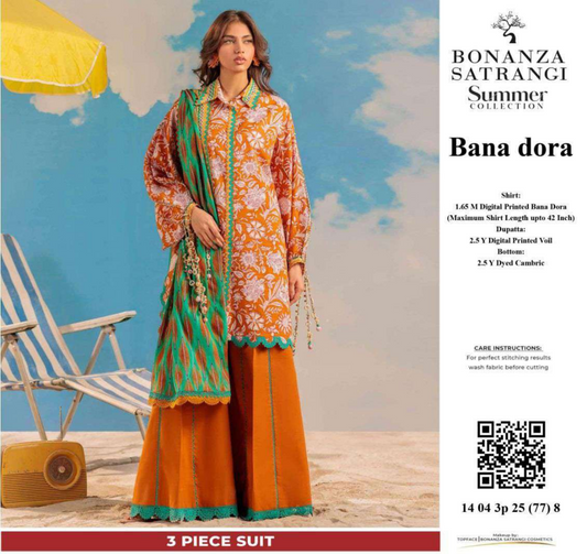 BONANZA DORIA LAWN UNSTITCHED 3 PIECE ⚡👌💜