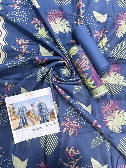 MTJ Original (WSDTS-PR-5376) Printed Lawn Unstitched Collection – Summer 2026
