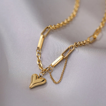 ✨💛 STAINLESS STEEL HEART CHAIN JEWELRY SET 💛✨