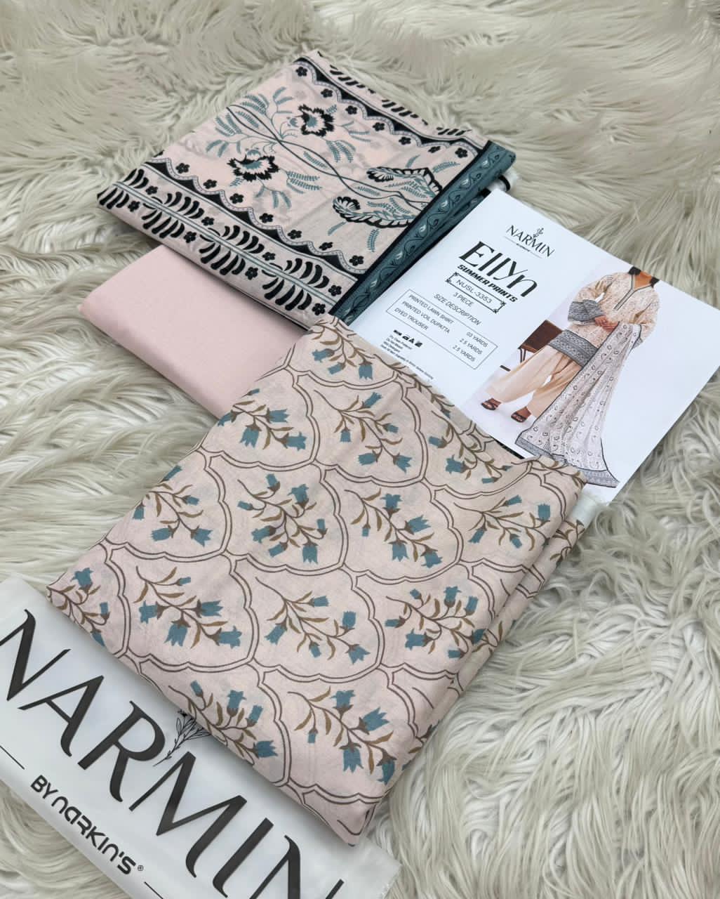 NARMIN Ellyn 100% Original Unstitched Lawn ❤️  by NARKINS