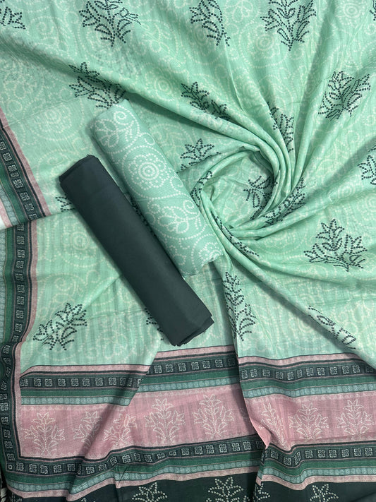 ZAMAN D-30 PRINTED UNSTITCHED 3PCS COLLECTION