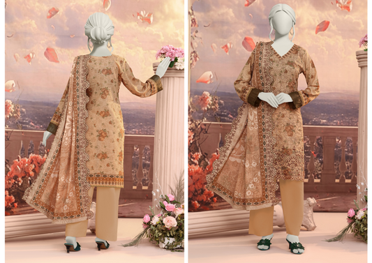 ALMEERAH – LUXCHIC Luxury Unstitched 3pcs Collection