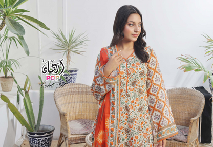 MoosaJee 100% Original Unstitched 3Pcs 🥳🔥