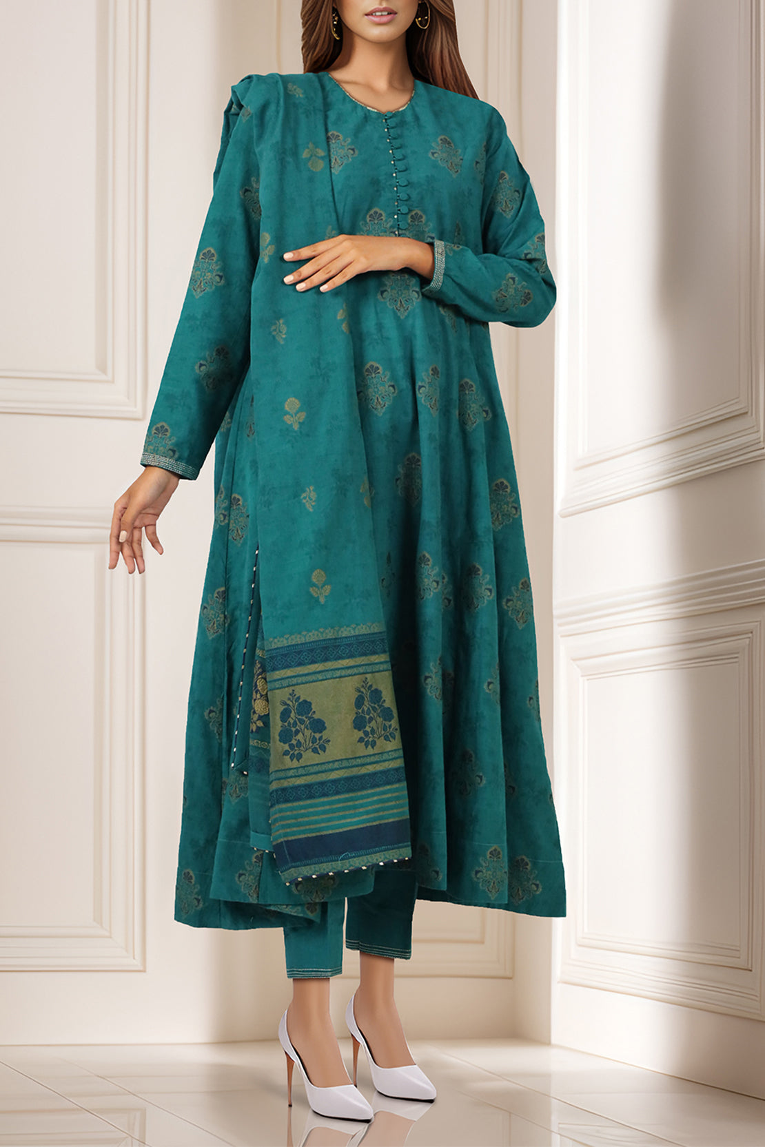 Saya Unstitched Jacquard 100% Original Cotton 3 PCs Suit In WHOLESALE PRICE 💯✨