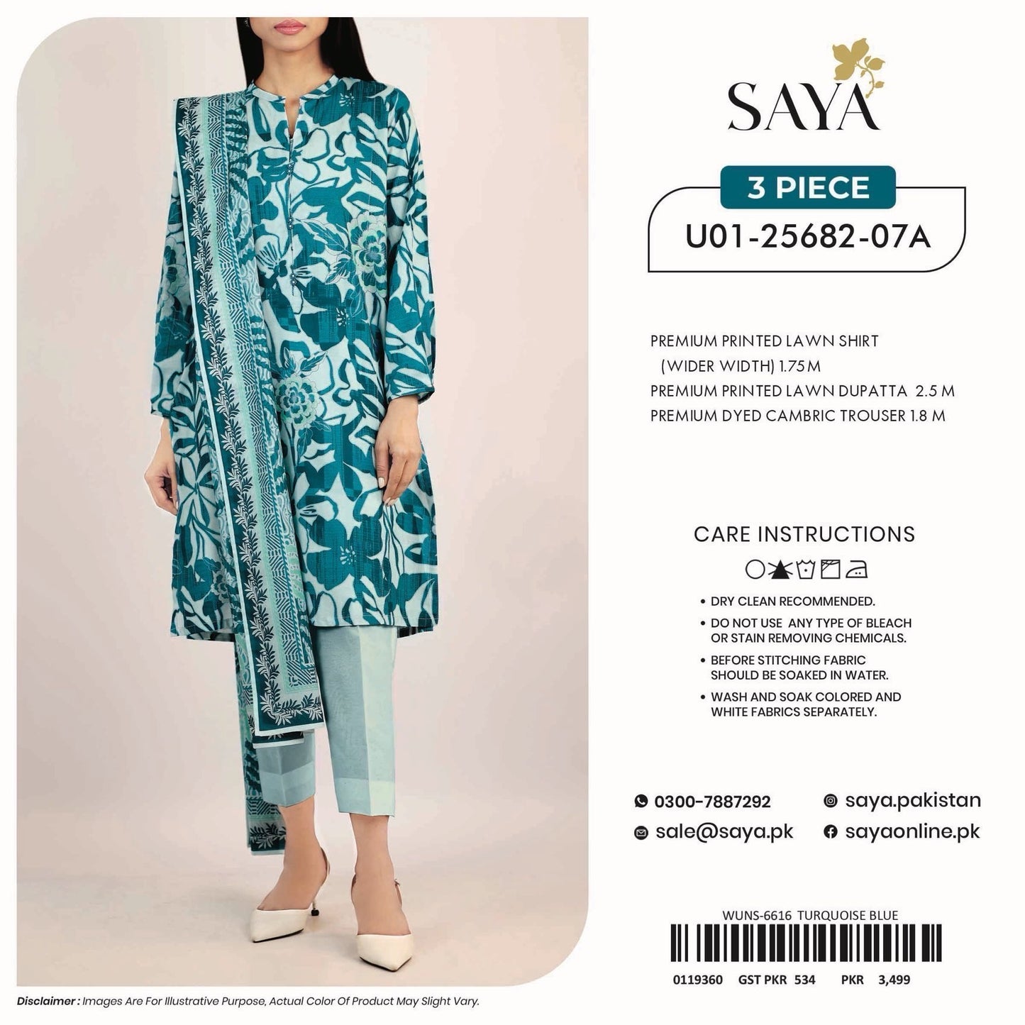 Saya Unstitched Printed 100% Original Cotton 3 PCs Suit In WHOLESALE PRICE 💯✨