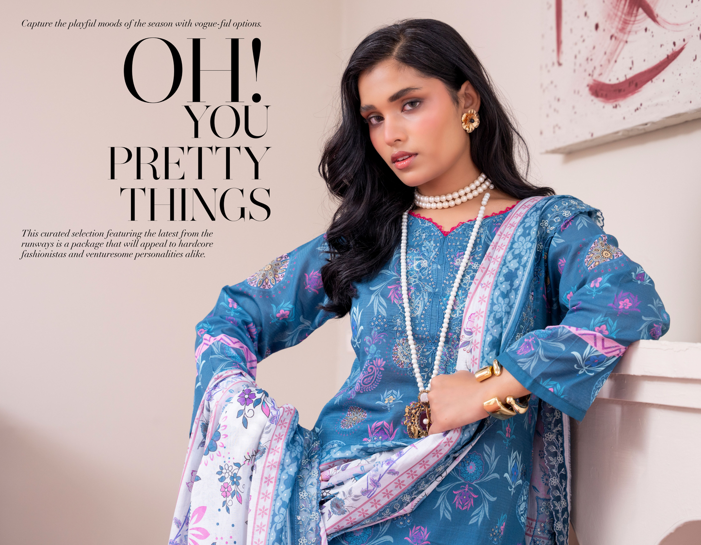 Amaira Pinky Luxury Embroidered Lawn 3 Piece Unstitched Collectionn