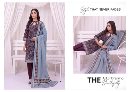 Izhaan MJ Pink D #06 - 3pcs  Printed Collection
