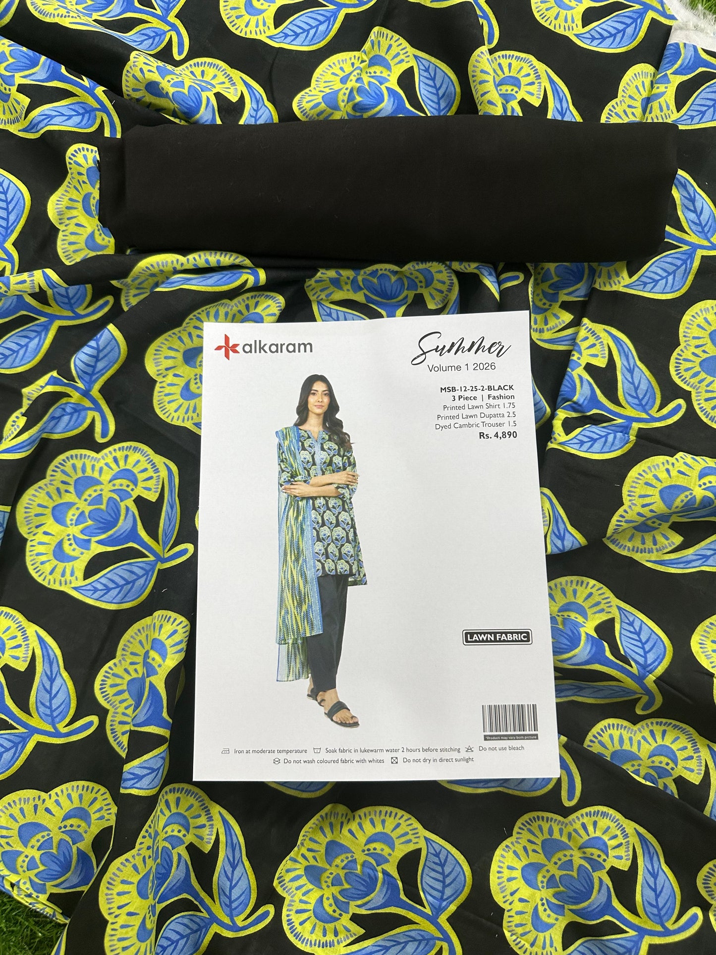 Alkaram Premium Unstitched Collection Digital Printed 2-Piece Suit