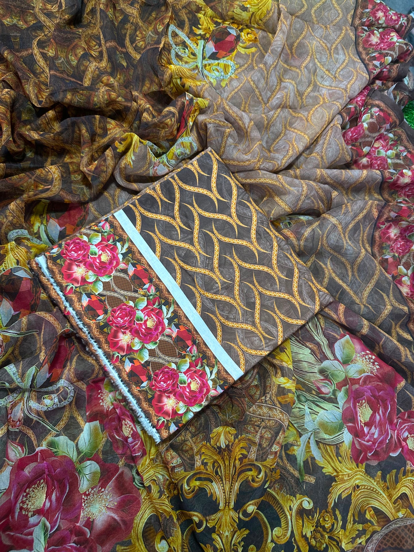 Wajdan 2Pcs Printed Lawn
