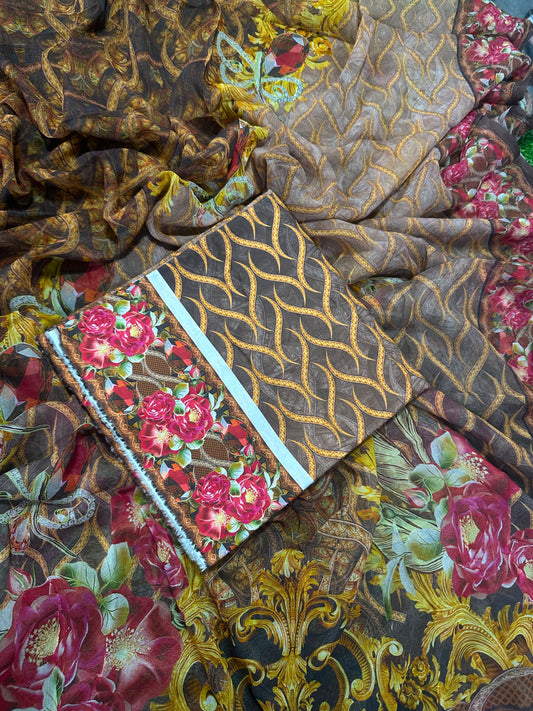 Wajdan 2Pcs Printed Lawn