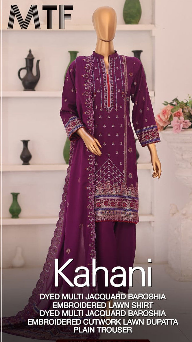 MTF KAHANI Unstitched COLLECTION  Design #2