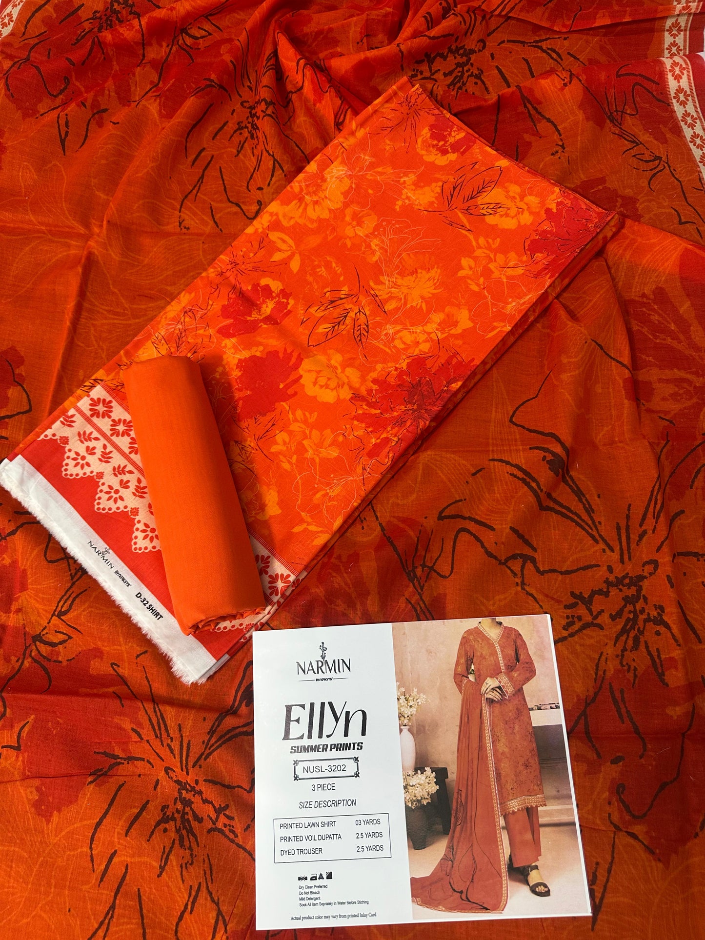 NARMIN Ellyn 100% Original Unstitched Lawn ❤️  by NARKINS