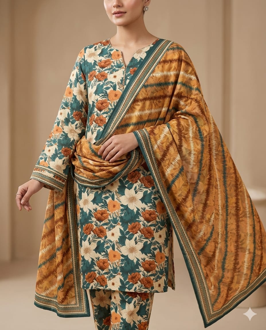 ZAMAN NINOKARA UNSTITCHED COLLECTION D#12