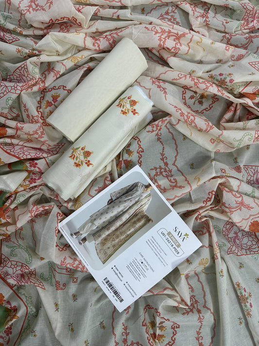 SAYA D.C:- U01-26218-P02B  - 3 Piece Printed Lawn Collection