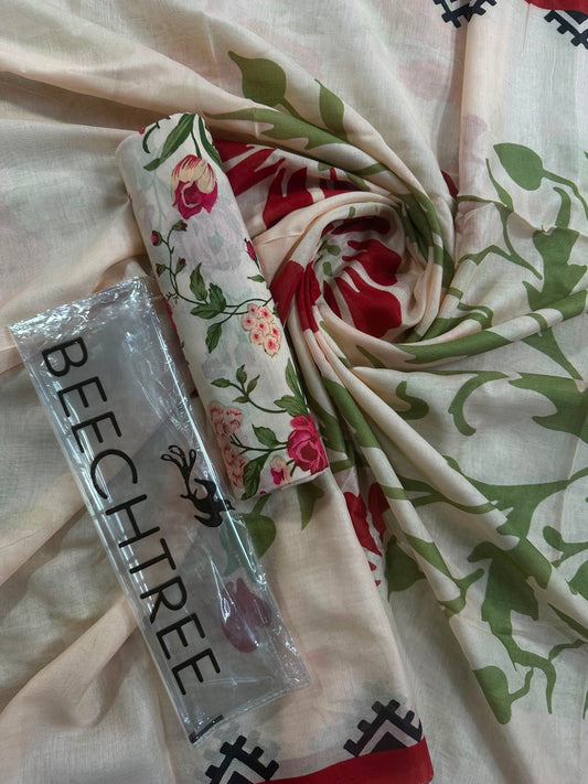 BeechTree Peach Floral 2PCS S+D