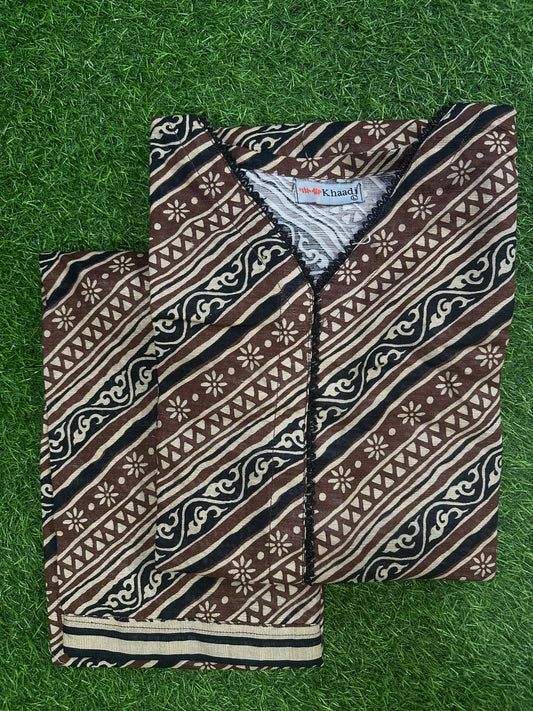 Khaadi Skin Black Stitch 2Pcs