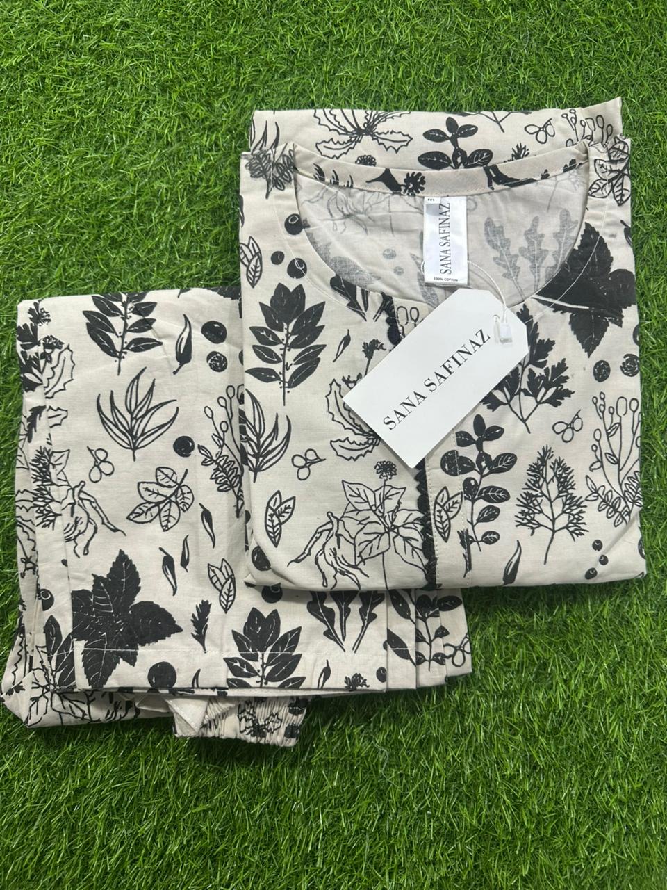 SANASAFINAZ Stitched CORDSET 2PCs Cotton – Ready to Wear
