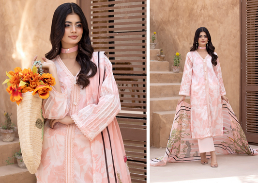 🌿✨ REGALIA TEXTILE – LAWN KARANDI DIGITAL PRINTED COLLECTION 2026 ✨🌿 Design #7