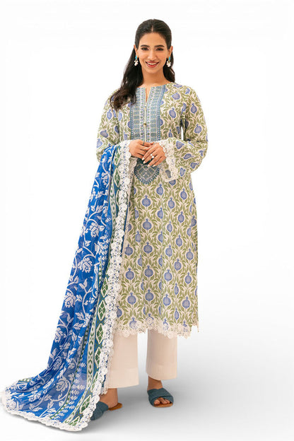 Gul Ahmed IUSTKSD-4018 Emb Lawn 3PCS
