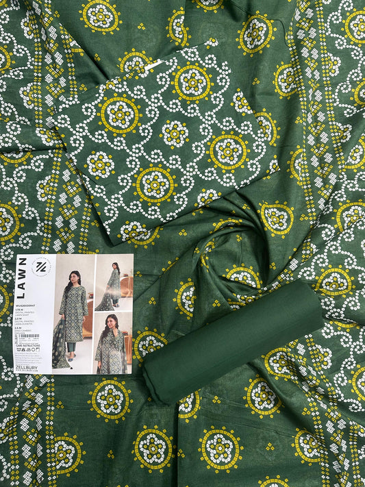 ZELLBURY Unstitched Lawn Collection 2026 Design # WUS26X30947