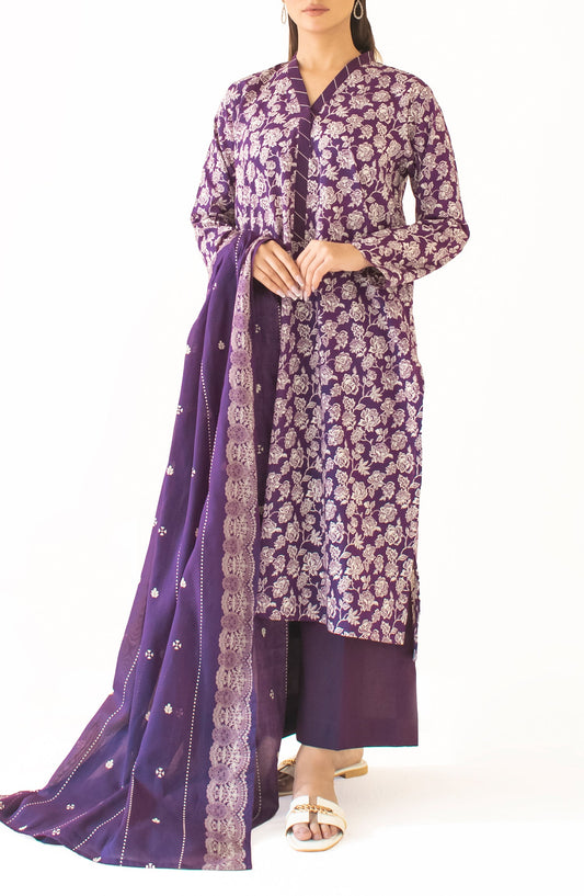 Orient Unstitched Lawn 3 Piece Collection D.C:- OTL-24-420