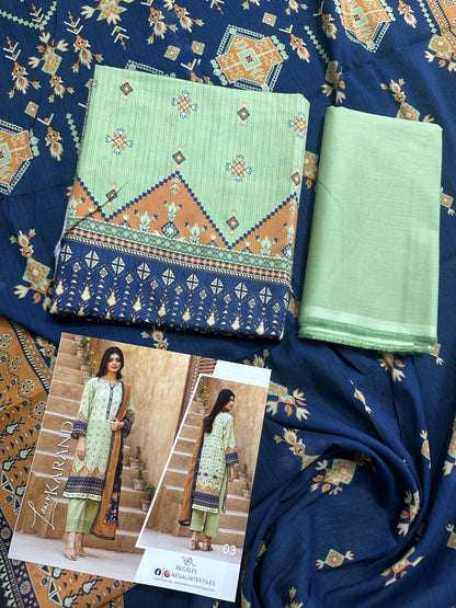 🌿✨ REGALIA TEXTILE – LAWN KARANDI DIGITAL PRINTED COLLECTION 2026 ✨🌿 Design #3