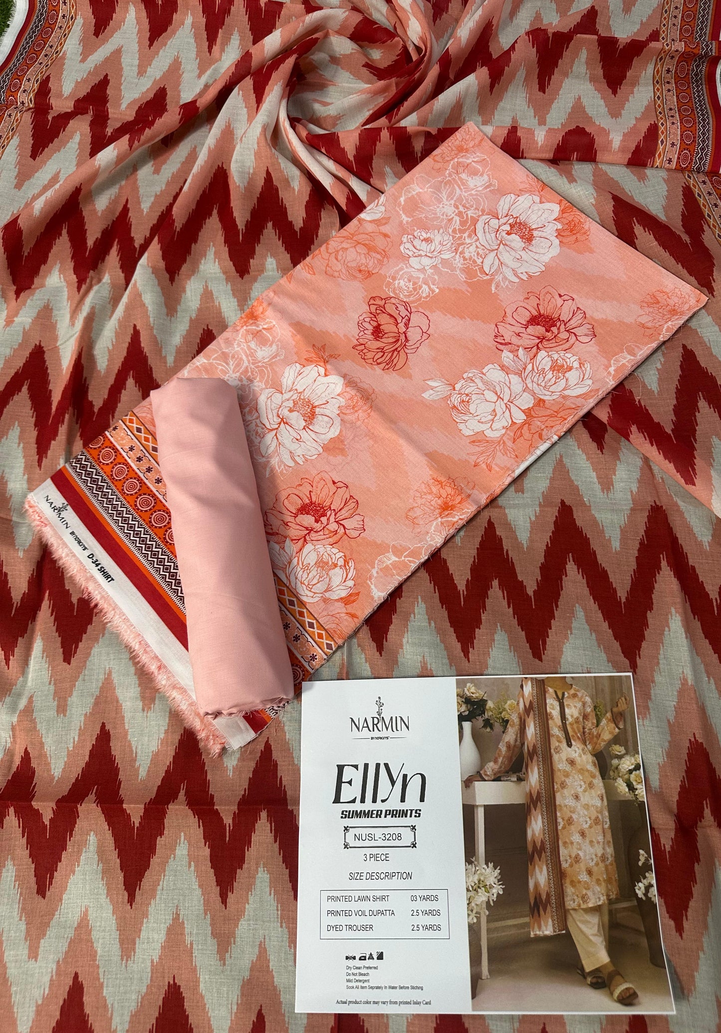 NARMIN Ellyn 100% Original Unstitched Lawn ❤️  by NARKINS