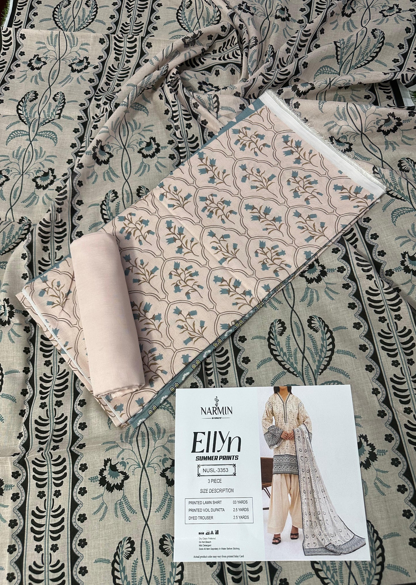 NARMIN Ellyn 100% Original Unstitched Lawn ❤️  by NARKINS