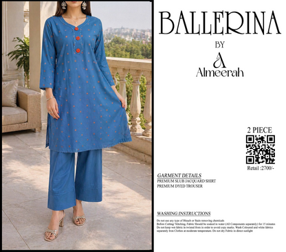 BALLERINA BY ALMEERAH D-1 -  2PCS JACQUARD COLLECTION