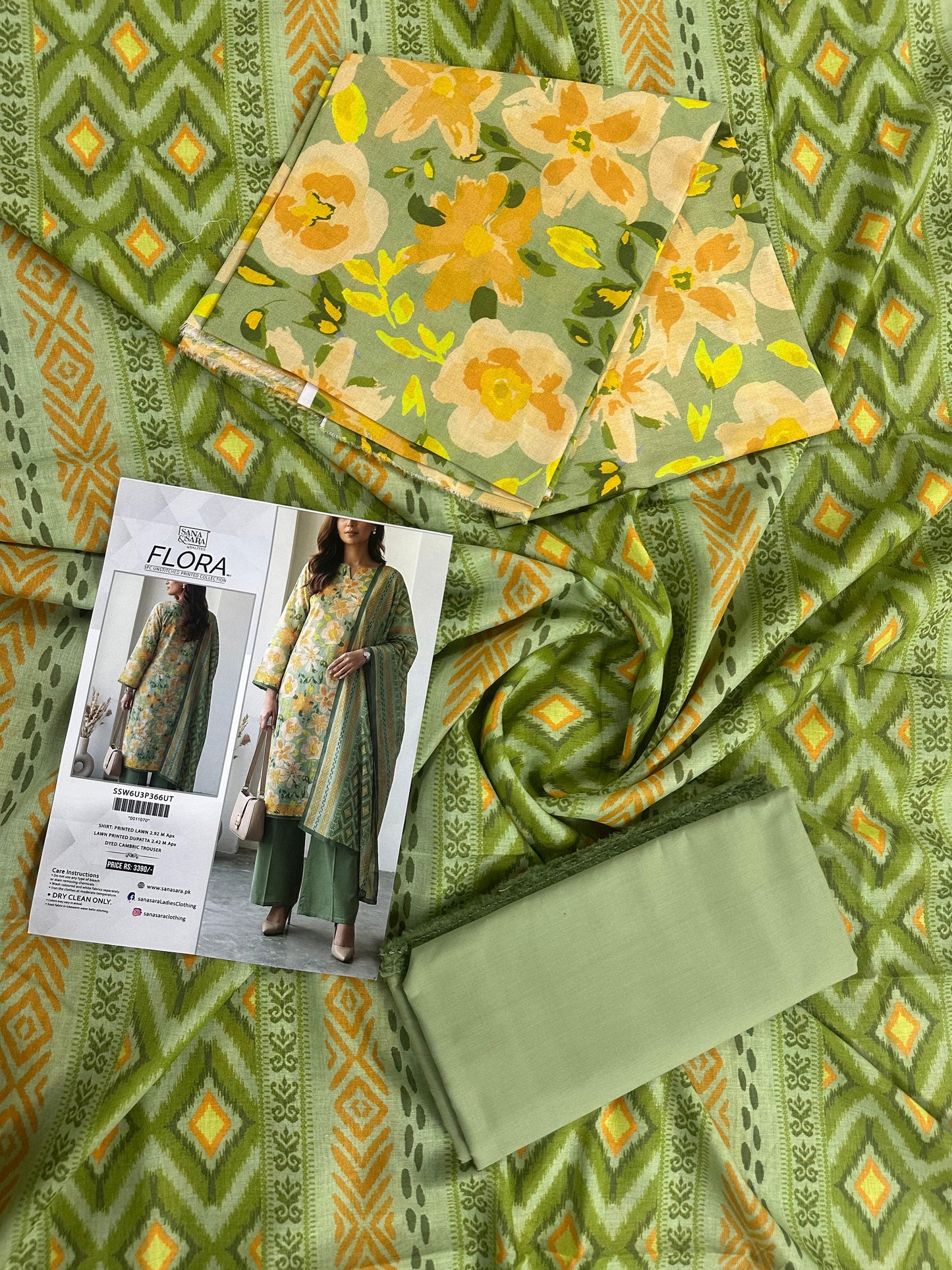 Salitex FLora Airjet Lawn 3PC Collection 2026 
by Sana & Sara Design #SSW6U3P366UT