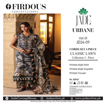 FIRDOUS JADE 18935 Lawn 3Pcs Collection