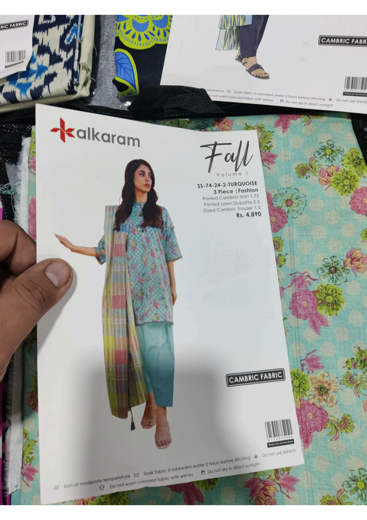 Alkaram 100% Original Cotton Camric 3 Piece 😉🧡 2k25