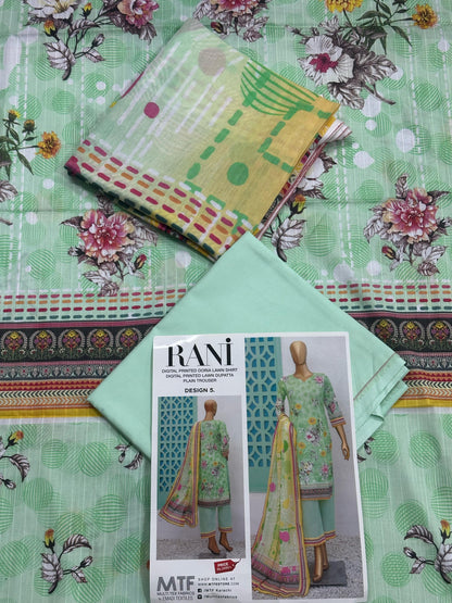 RANI DORIA PRINTED LAWN 3P by MTF