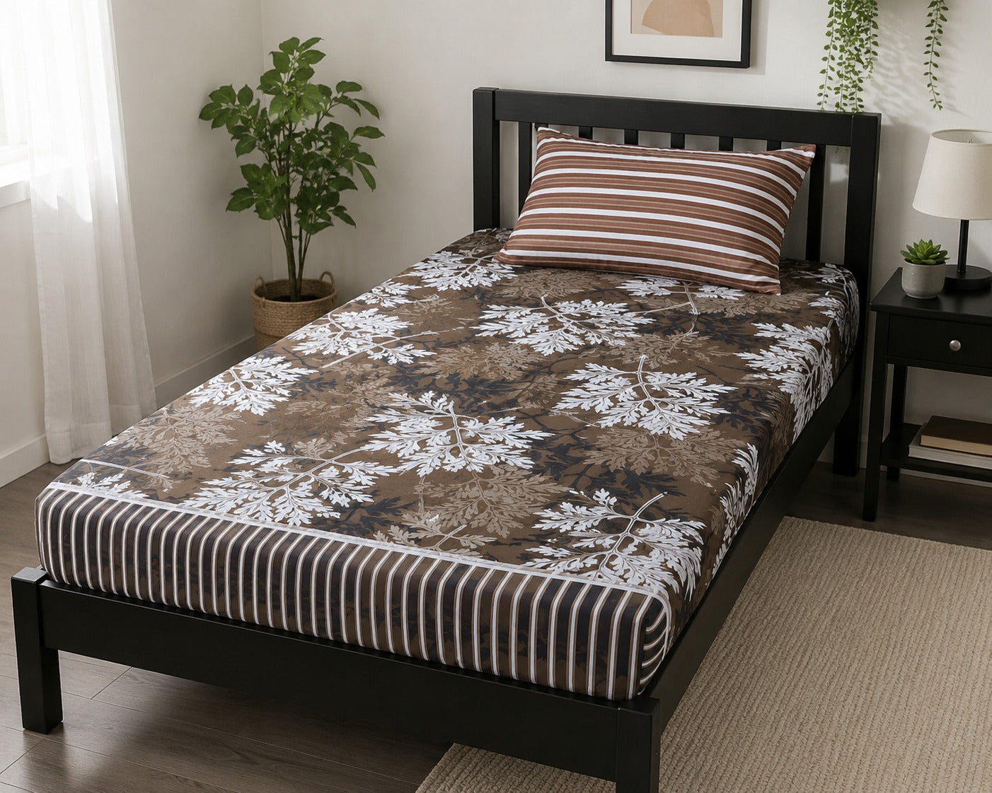 Single Bedsheet Salonika Pure Cotton Printed